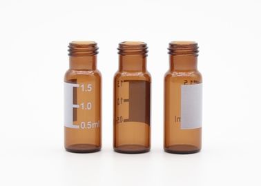 1.5ml de amberborosilicate-Fles van het Schroefdraadglas met Ingepaste Plastic Dekking