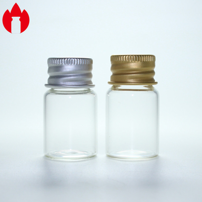 5 ml doorzichtige schroefmond glazen injectieflacon met aluminium dop