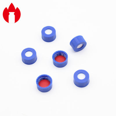 9mm Plastic Schroefdekselspp Materiële Blauwe Kleur voor Chromatografische Fles