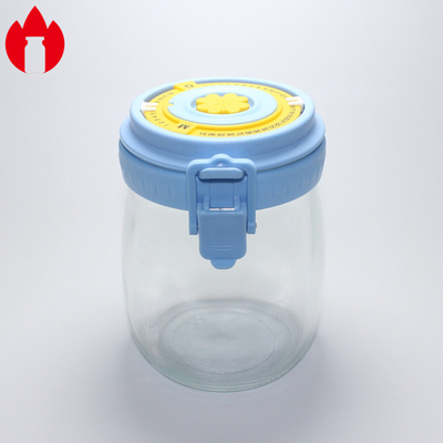 Op maat gemaakt 500 ml 1000 ml glazen fles pot met plastic dop