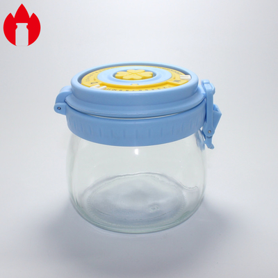 Op maat gemaakt 500 ml 1000 ml glazen fles pot met plastic dop