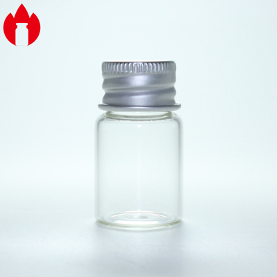 5 ml doorzichtige schroefmond glazen injectieflacon met aluminium dop