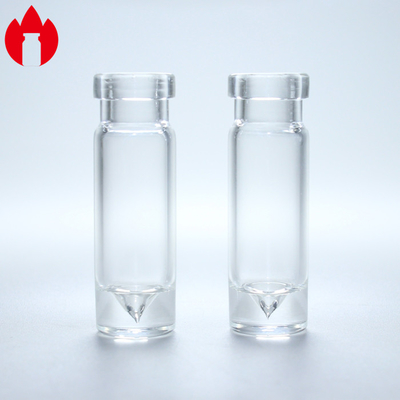 0.5 mm 2 ml V-vormige bodem flesje van medisch glas met crimp- of schroefhals