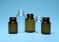 Het duidelijke en Amber Farmaceutische of Kosmetische Ingepaste Hoogste Flesje van de Glasfles