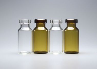 Duidelijke en Amber 3 ml Medicine Crimp Top Glass Tube Vial voor injectie