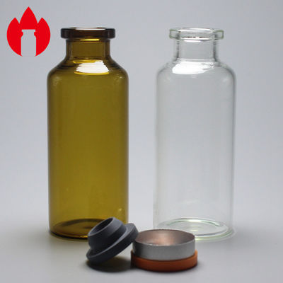 30ml Clear or Amber Crimp Top Pharma Glass Vial with MOQ 10000pcs