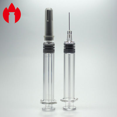 Voorgevulde spuit lege neutrale borosilicaatglas Voorgevulde spuitjes