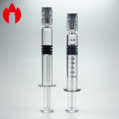 Voorgevulde glazen spuit Medische of cosmetische glas voorgevulde spuit