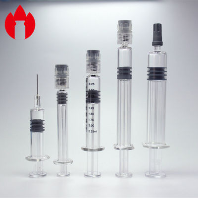 Voorgevulde glazen spuit Medische of cosmetische glas voorgevulde spuit