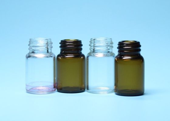 de Transparante of Bruine Borosilicate Glas Ingepaste Fles van 2ml 3ml