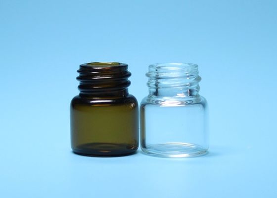 1ml transparant en Bruin van de de Draadmond van Borosilicate Tubulair het Glasflesje
