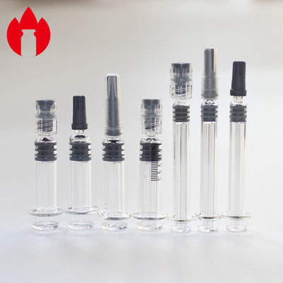 Cosmetische Luer Lock-spuit, 1 ml voorgevulde spuit 5.0 Neutraal borosilicaatglasmateriaal